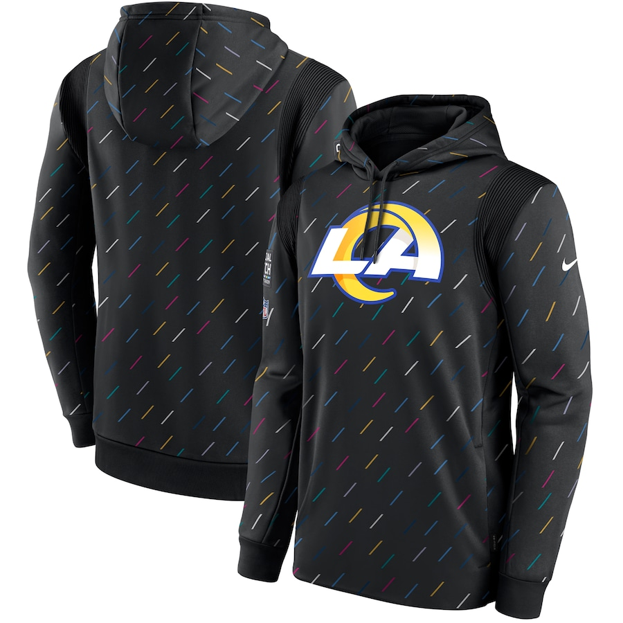 Women NFL Los Angeles Rams 2025 Nike black hoodie